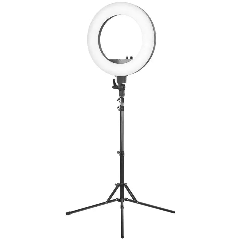 Ringlampe mit Stativ 18 zoll 48w LED schwarz für optimal Beleuchtung