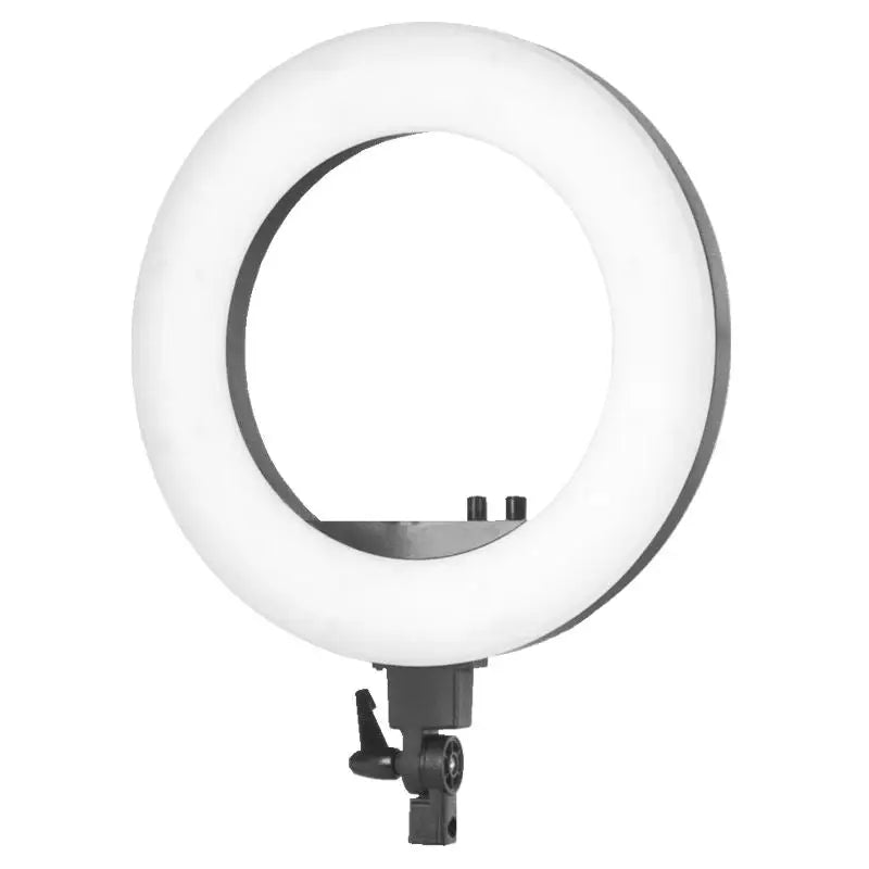 Runde LED Ringlampe mit verstellbarem Halter und Stativ in Schwarz, 18 Zoll, 48W
