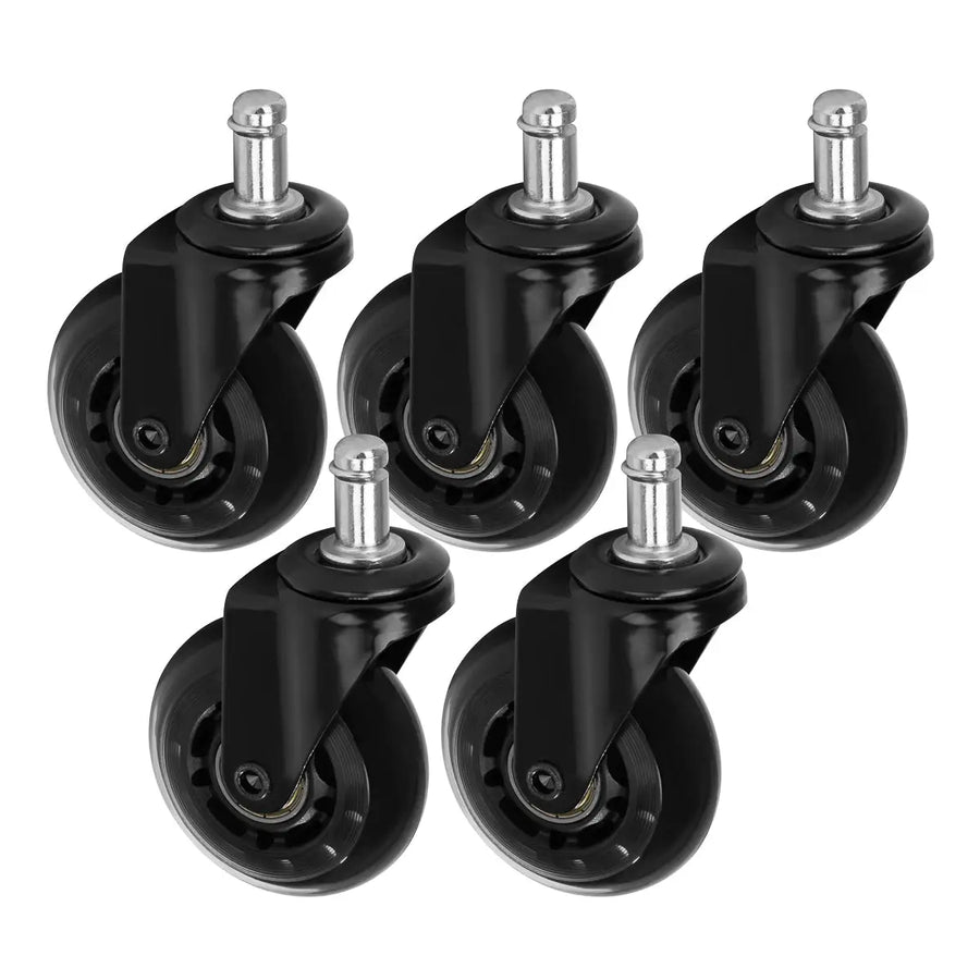 Roll Speed Push-in Hockerrad 5er-Set Schwarz - Push-In Hockerrad