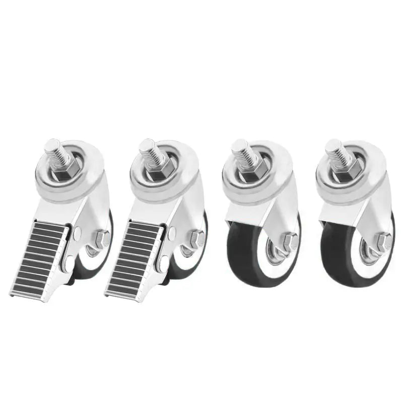 Vier drehbare Rollen für Stühle in einem Rollen-Set für Stühle Basic 4Stk