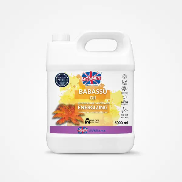 Weiße Verpackung von Ronney Babassu Oil Conditioner zur Haarpflege