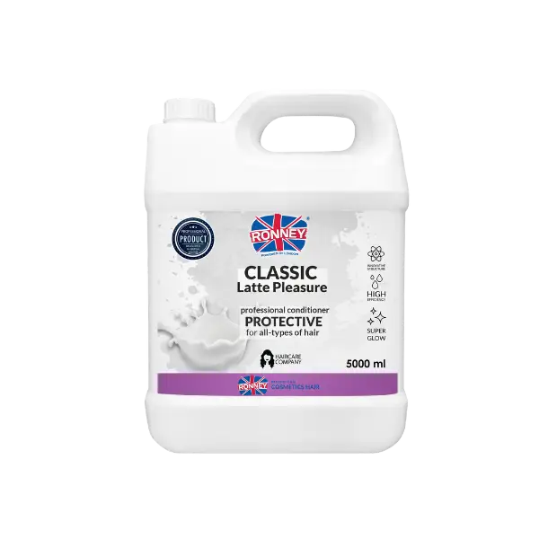 Großer Behälter von Ronney Classic Latte Pleasure Conditioner für gepflegtes Haar
