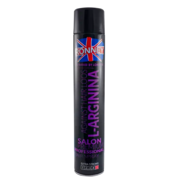Schwarze Haarspray Dose für RONNEY L-Arginina Gegen Haarausfall Haarspray