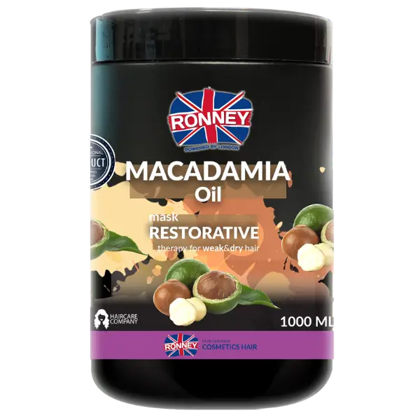 RONNEY Macadamia Oil Haarmaske für gepflegtes und glänzendes Haar