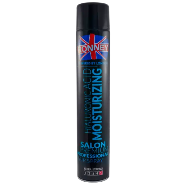 Schwarze Haarspray Dose bei RONNEY Moisturizing Hialuronic Haarspray