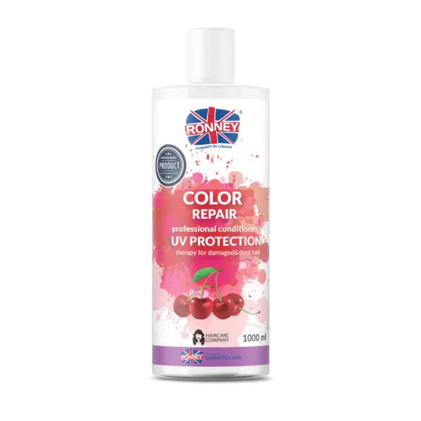 Ronney Professional Color Repair Conditioner UV Protection Flasche auf weißem Hintergrund