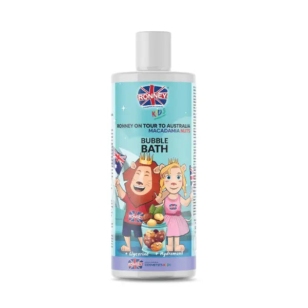 Flasche Ronney Kids Schaumbad mit Macadamia-Nüssen in Ronney Professional Verpackung