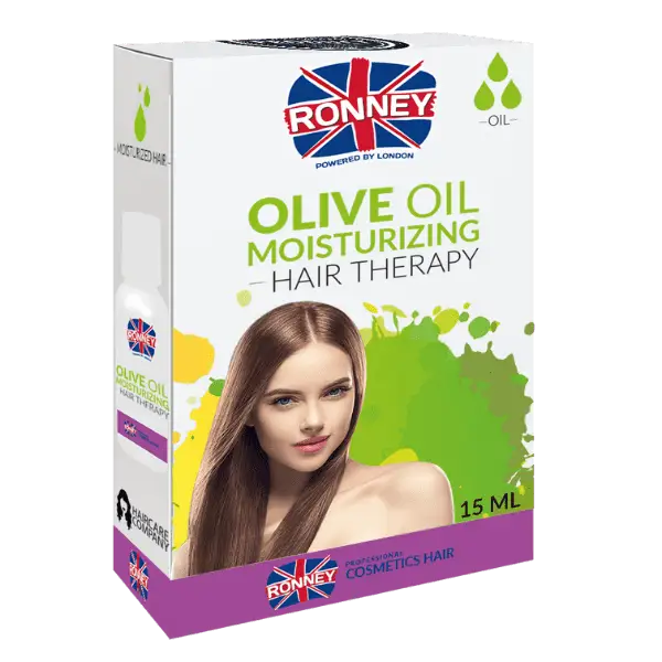 Ronney Professional Olive Oil Feuchtigkeitsspendende Haarpflege-Box für glattes, gepflegtes Haar