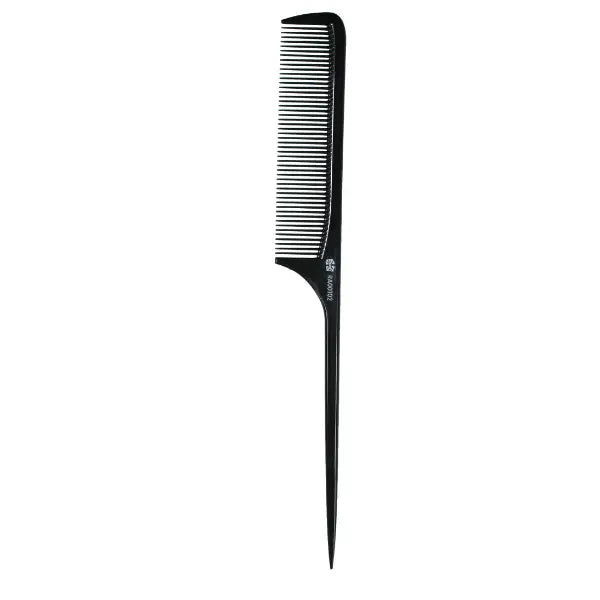 Schwarzer Kunststoffratenschwanzkamm Ronney Professional Pro-Lite Comb 102