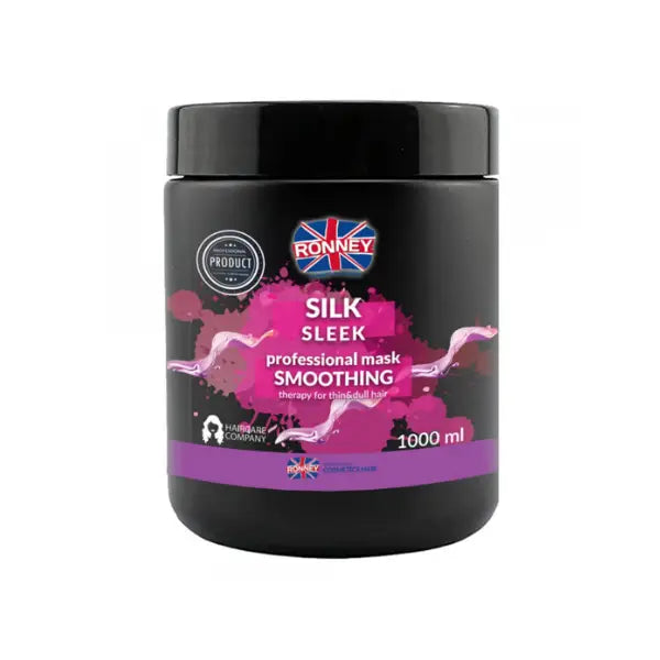 Schwarzer Ronney Professional Silk Sleek Haarmaske Glanz und Geschmeidigkeit