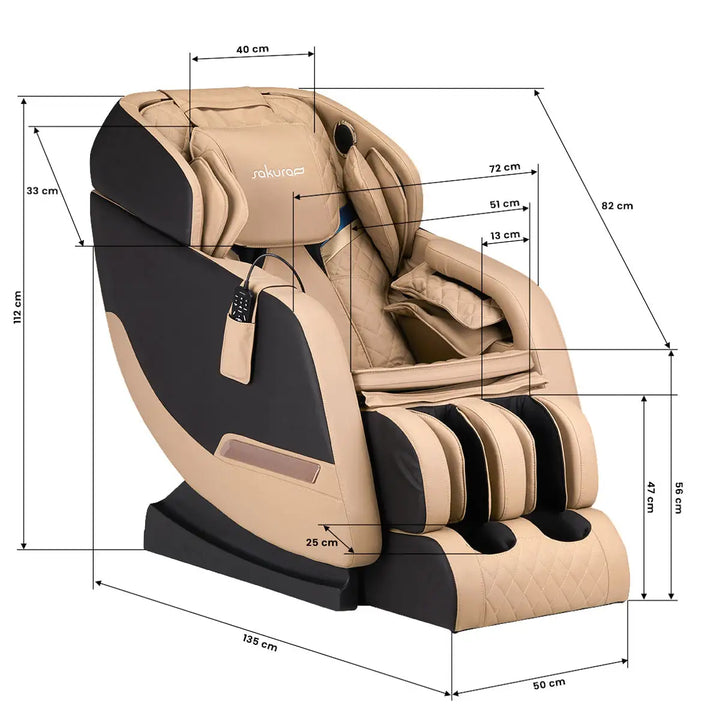 Sakura Massagesessel Comfort 806 Braun - Massagesessel