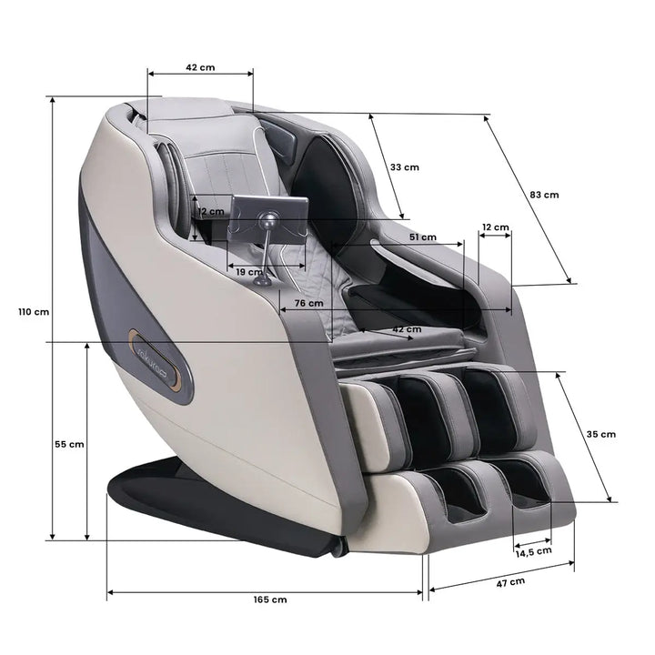 Sakura Massagesessel Comfort PLUS 806 Grau - Massagesessel