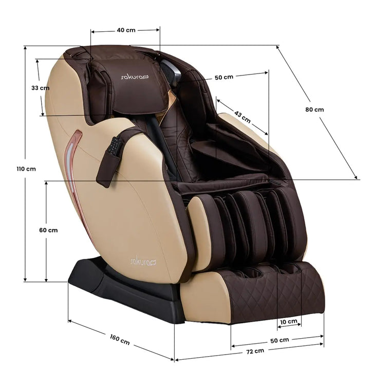 Sakura Massagesessel Premium 807 Braun - Massagesessel
