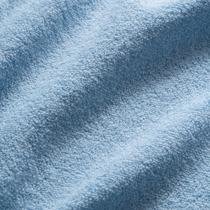 Leichte hellblaue Terry-Kloth-Textur für Schonbezug Laken Weich Blau