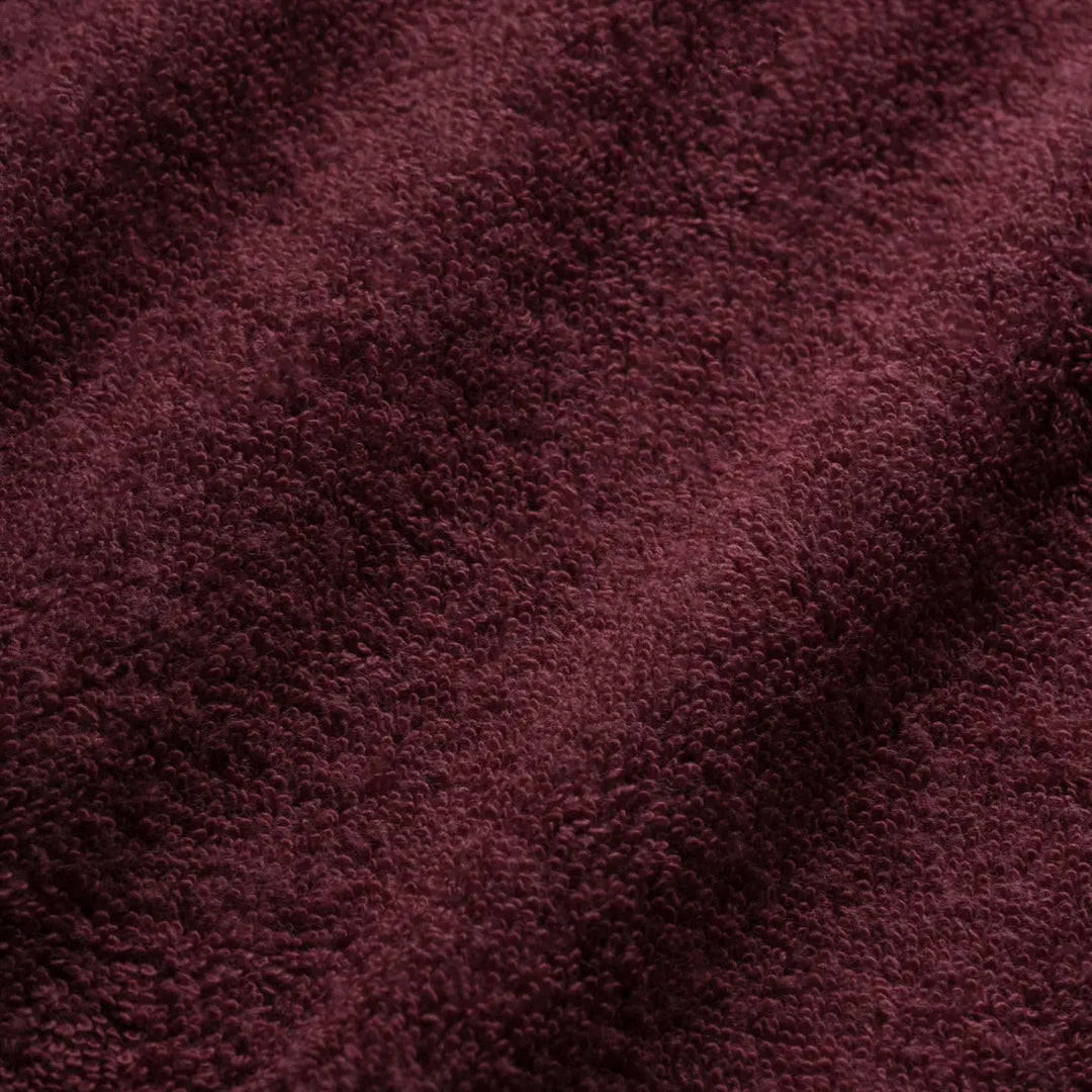 Maroon Terrycloth-Textur für Schonbezug Laken Weich Bordeaux