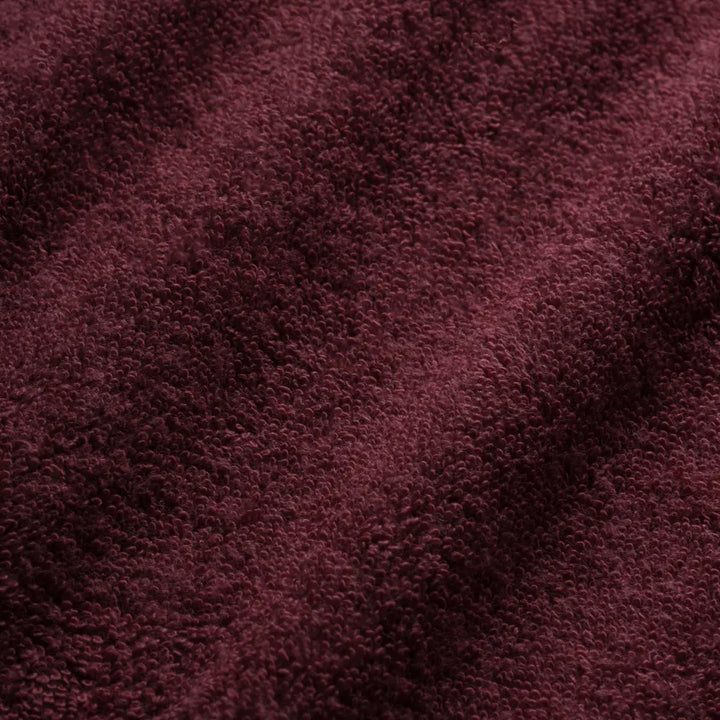Maroon Terrycloth-Textur für Schonbezug Laken Weich Bordeaux