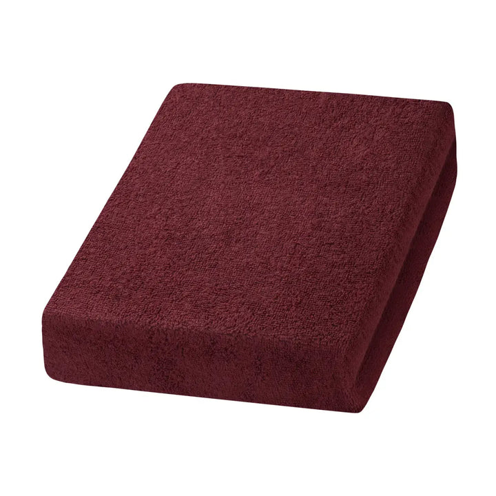 Maroon Terrycloth Handtuch für Schonbezug Laken Weich Bordeaux