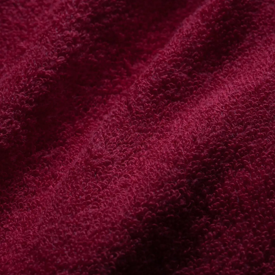 Burgundy Terrycloth Textur für Schonbezug Laken Weich Weinrot Produkt