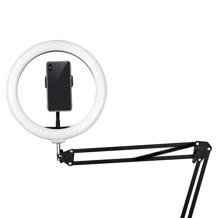 Schreibtischlampe ring light 10’’ 8W LED Schwarz - Schreibtischlampe