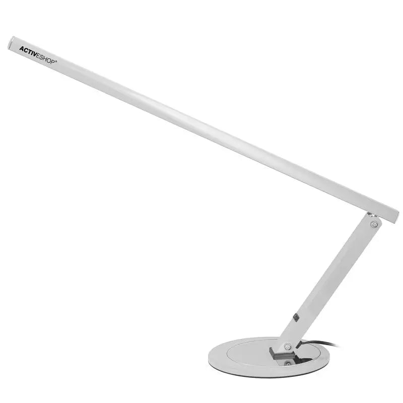 Silberne verstellbare Schreibtischlampe Slim 20W Aluminium für Arbeitsplatzbeleuchtung