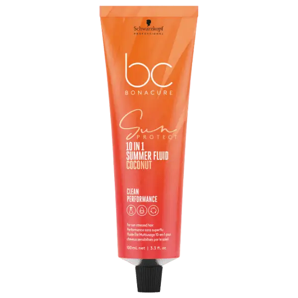 Orangene Tube mit Schwarzkopf BC Bonacure Sun Protect Hairspray