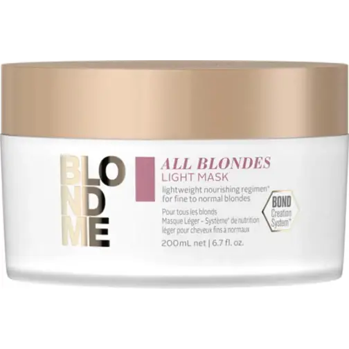 Blonde Haar Light Maske von Schwarzkopf BlondMe für blondes Haar pflegen
