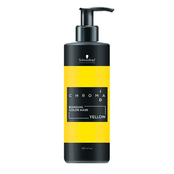 Schwarzkopf Chroma Bonding Color Haarmaske mit gelber Haarfarbenschutzmaske