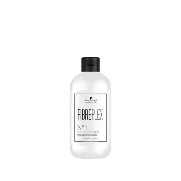Weiße Flasche des Schwarzkopf Fibreplex N°1 Bond Boosters für Haarbehandlung