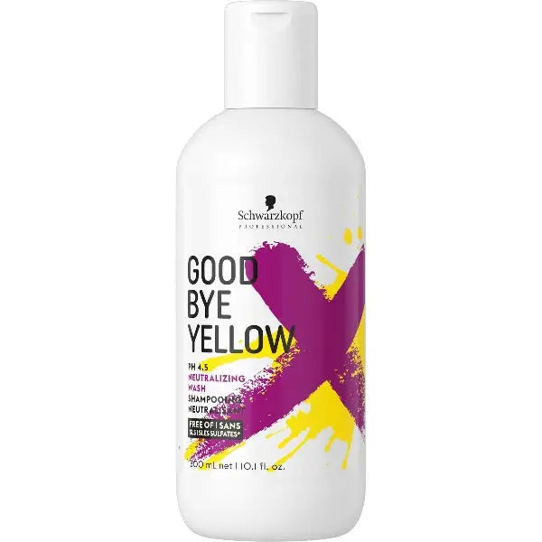 Schwarzkopf Goodbye Yellow Shampoo Flasche gegen Gelbstich für blondes Haar