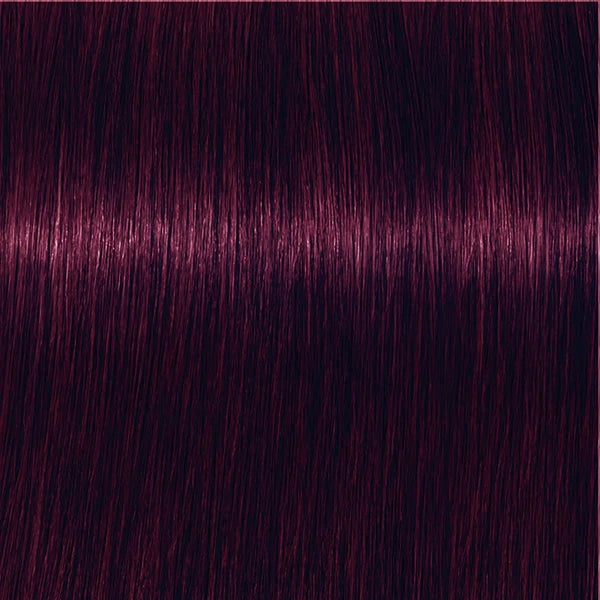 Schwarzkopf IGORA Royal 4-99 Mittelbraun Violett Extra – Haarfarbmuster