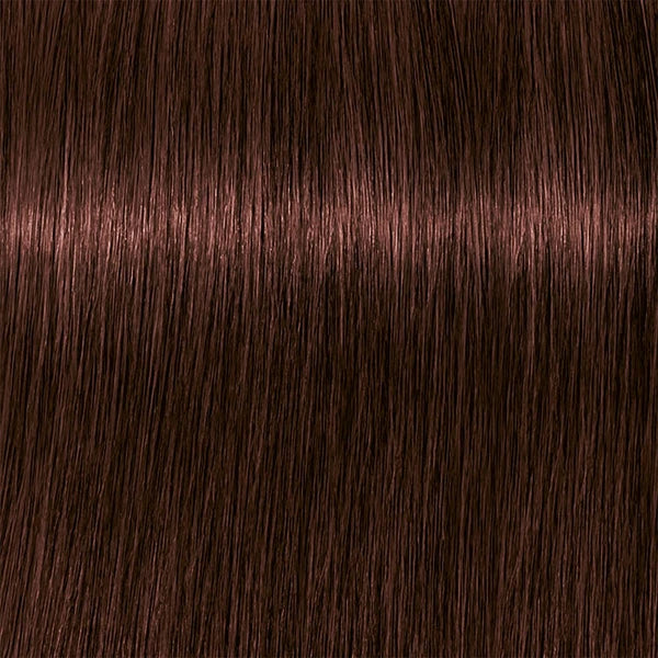 Schwarzkopf IGORA Zero AMM 4-68 Mittelbraun Schoko Rot – Haarfarbmuster