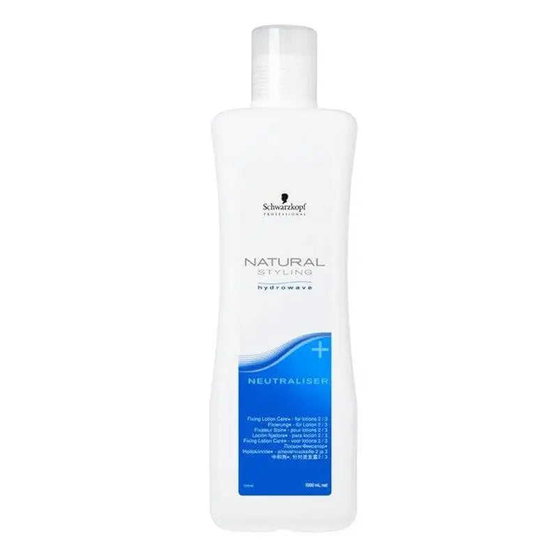 Weiße Flasche des Schwarzkopf Natural Styling Neutralizer + für Haarneutralisierung