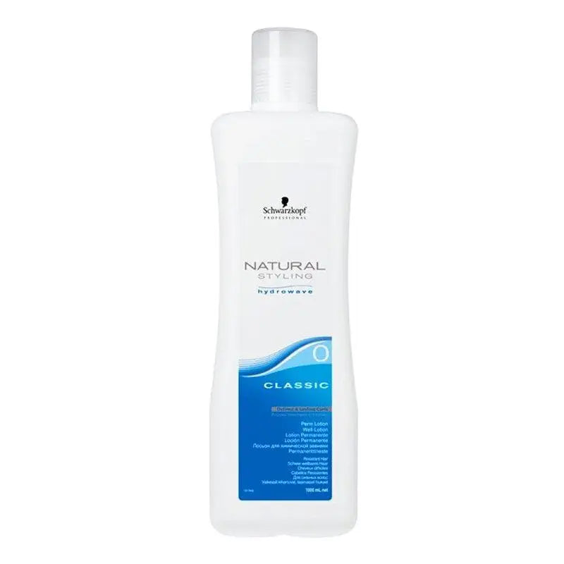 Weiße Flasche mit Schwarzkopf Natural Styling Well-Lotion Classic 0