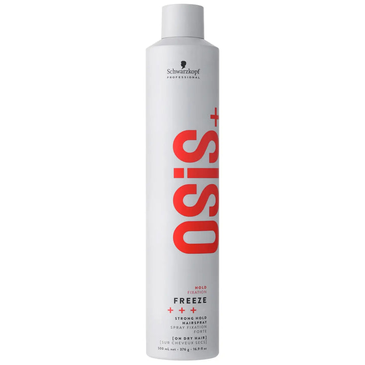 Weiße Haarspraydose vom Schwarzkopf OSiS Freeze Strong Hold Haarspray