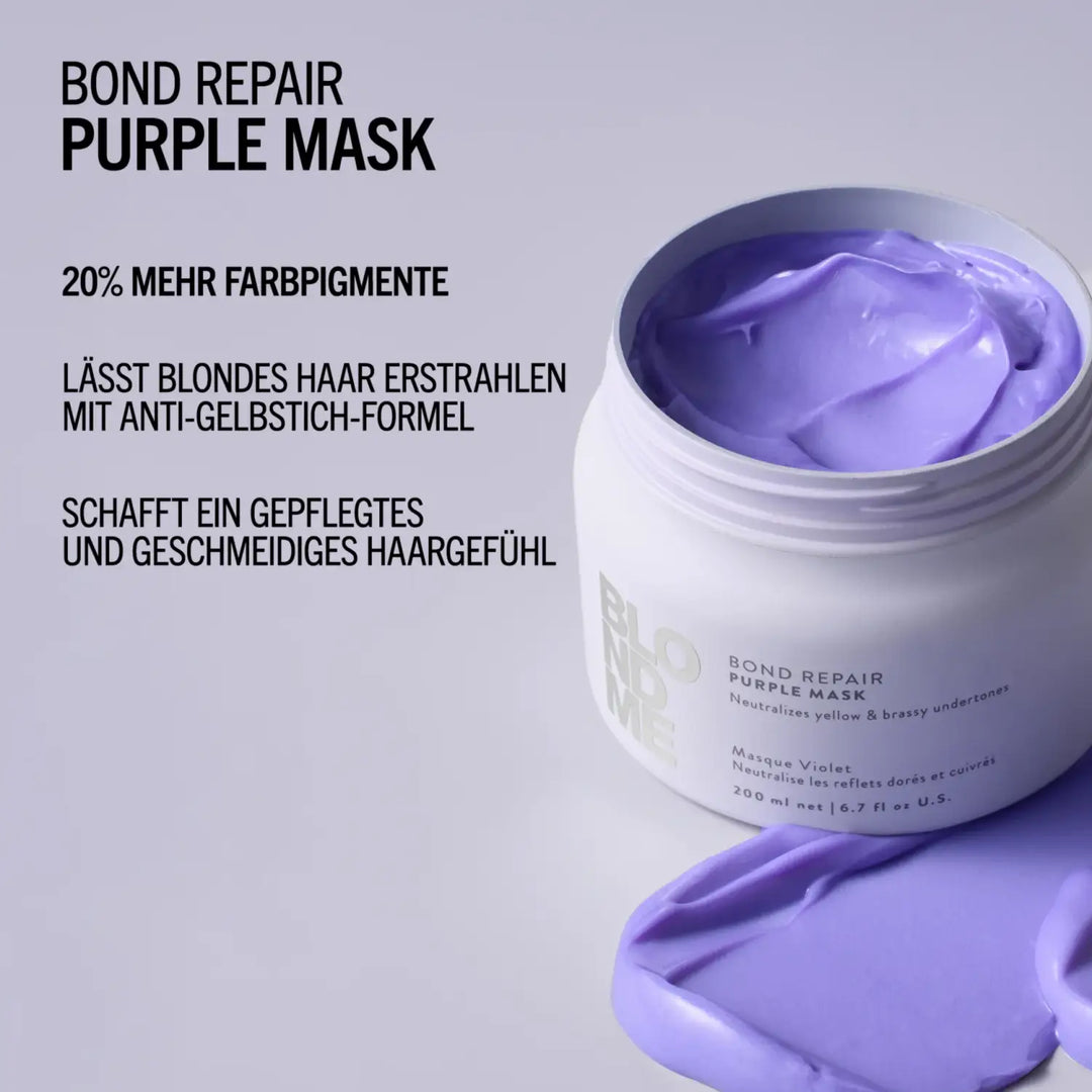 Schwarzkopf Professional BLONDME Bond Repair Purple Mask - Anti-Yellow Maske