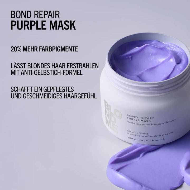 Schwarzkopf Professional BLONDME Bond Repair Purple Mask - Anti-Yellow Maske