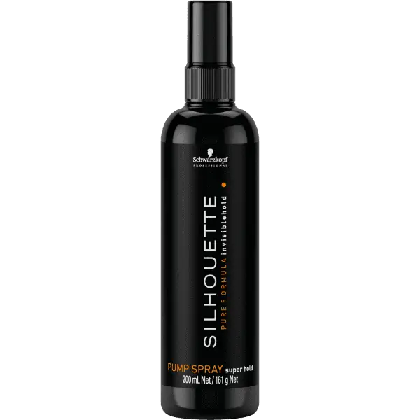 Schwarzkopf Silhouette Classic Super Hold Gel Lac mit schwarzer Hairspray Flasche