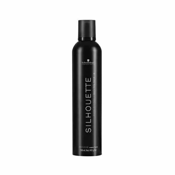 Schwarzkopf Silhouette Super Hold Mousse Flasche mit schwarzem Haarmousse