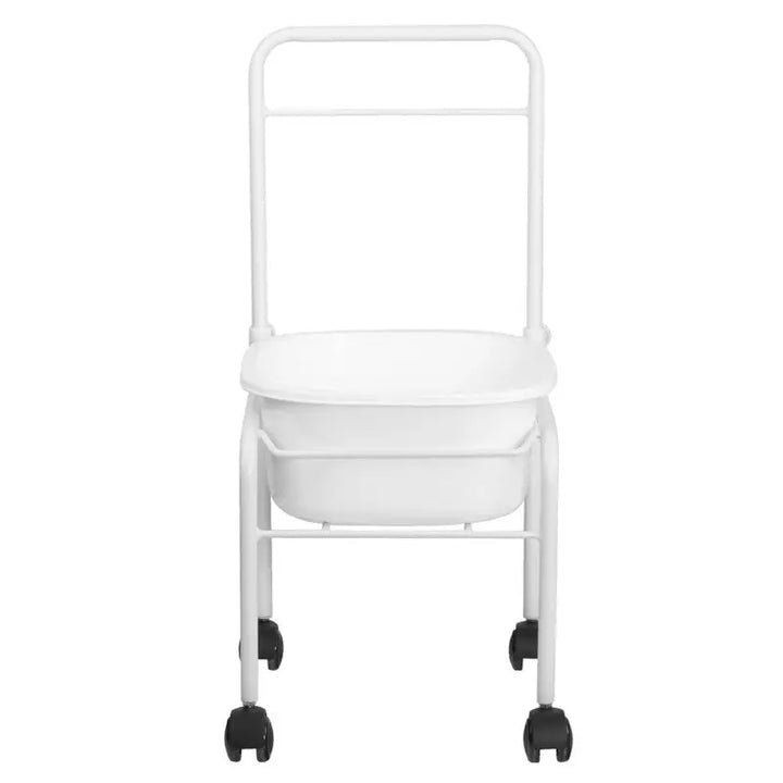 Weiße rollbare Nutzwagen für Set fussbadewanne mit rollen weiss + fussmassagegerät