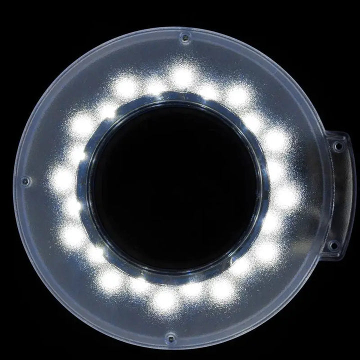 Circular LED Ringlicht für Kosmetikliege im Set Kosmetikliege 210 + Lupenleuchte LED S5