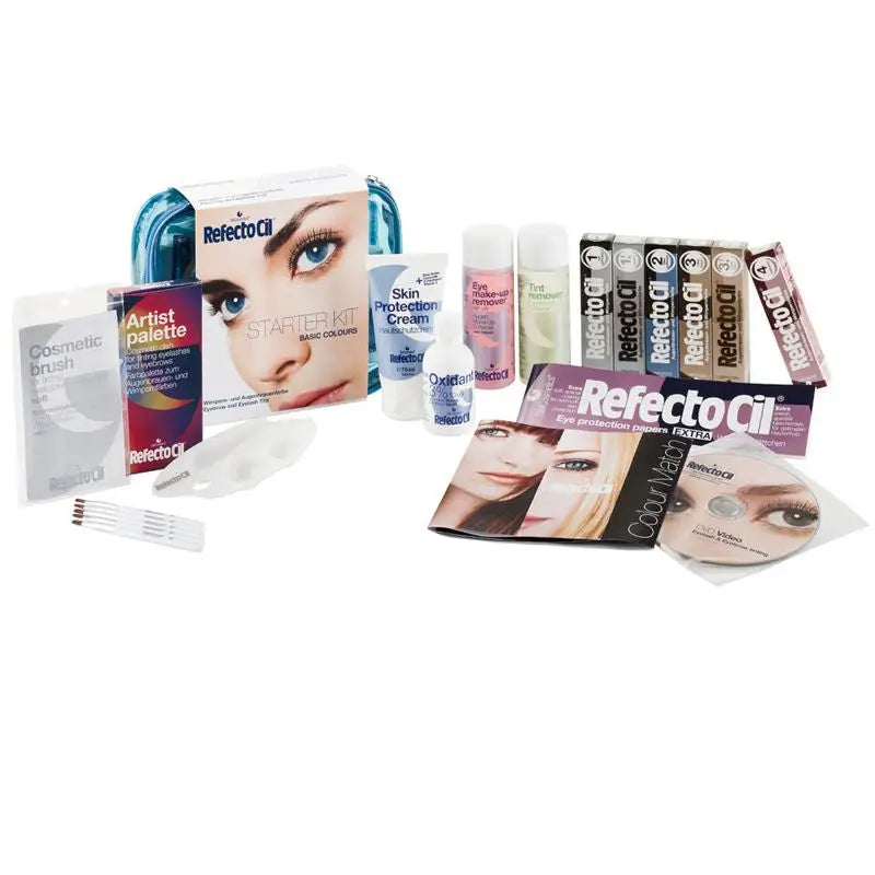 RefectoCil Wimpern- und Augenbrauentönungsset im Set Starter Kit Basic Colours