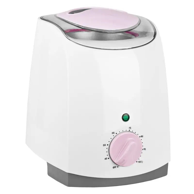 Weiße Wachswärmer mit rosa Akzenten für Haarentfernung, Dose 800ml, 200W