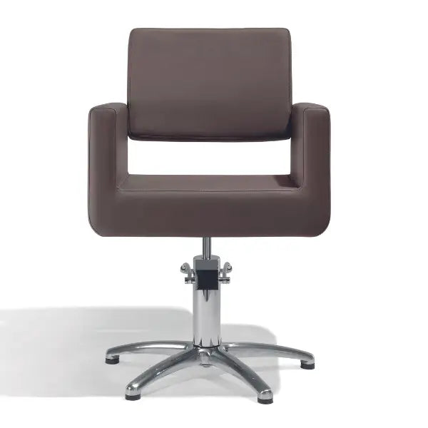 Sibel Felicitas Friseurstuhl Braun 5-Beinig - Friseurstuhl
