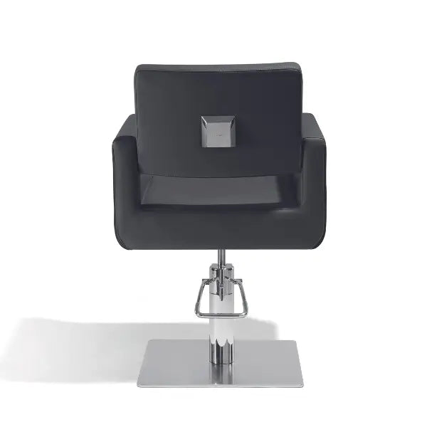 Sibel Felicitas Friseurstuhl Schwarz quadratischer Fuß - Friseurstuhl