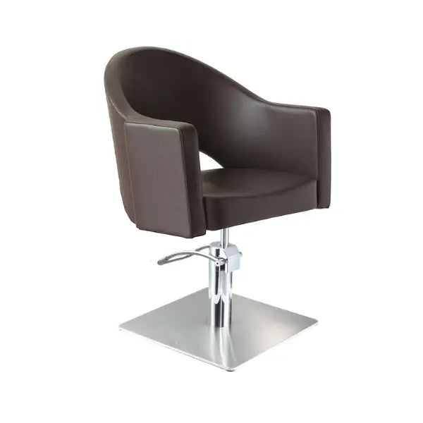 Sibel Magnus Styling Braun quadratischer Fuß - Friseurstuhl