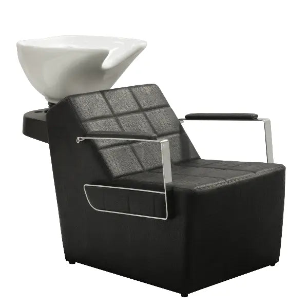 Sibel Waschbecken Celestino Croco Schwarz - Friseur-Waschbecken