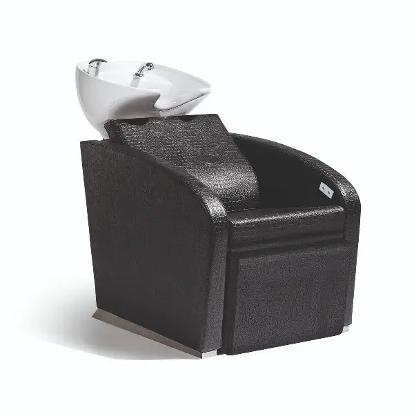Sibel Waschbecken Elegant Relax Croco Schwarz - Friseur-Waschbecken