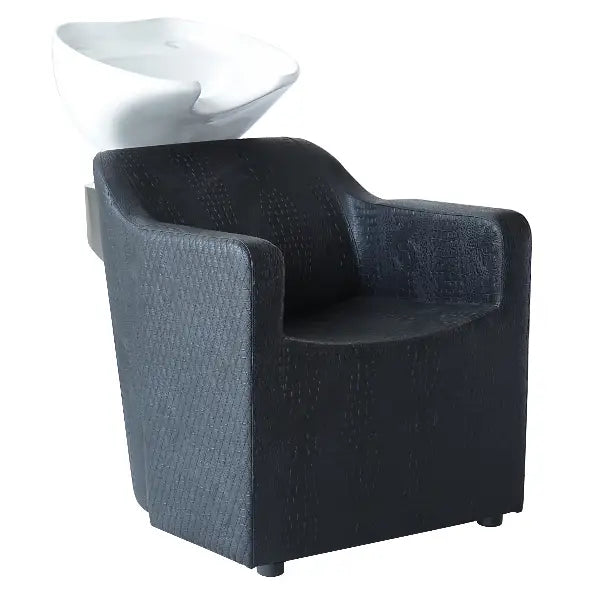 Sibel Waschbecken Magnus Croco Schwarz - Friseur-Waschbecken