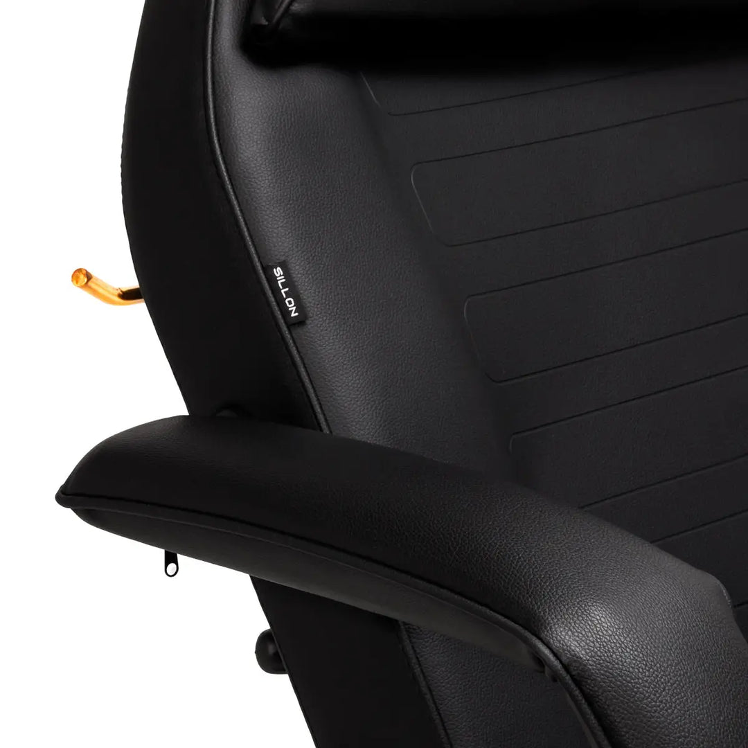 SILLON Kosmetikstuhl 202 gold pro schwarz - Kosmetikstuhl