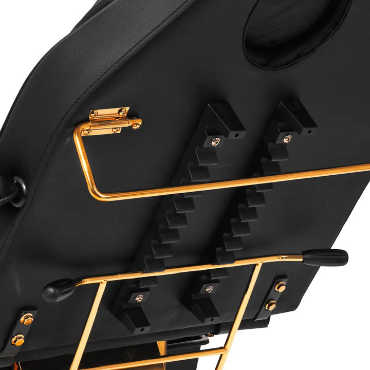 SILLON Kosmetikstuhl 202 gold pro schwarz - Kosmetikstuhl